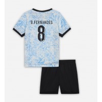 Echipament fotbal Portugalia Bruno Fernandes #8 Tricou Deplasare European 2024 pentru copii maneca scurta (+ Pantaloni scurti)